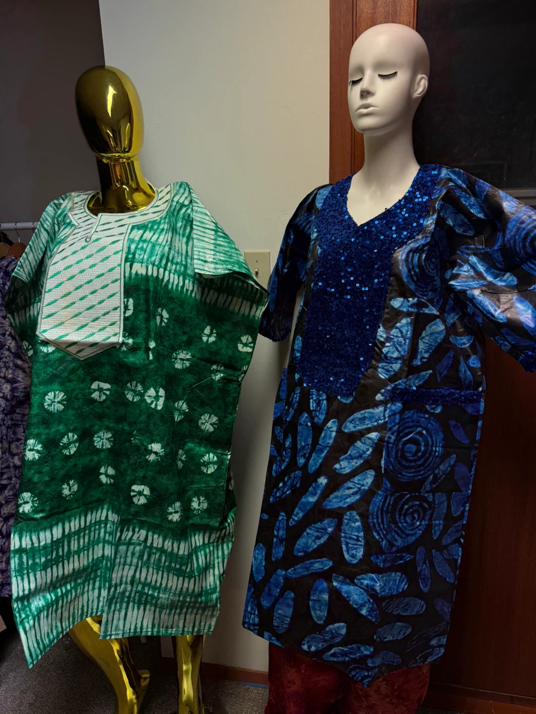 SHORT Vibrant African Print Kaftan Dresses - Set of 4 - photo 5