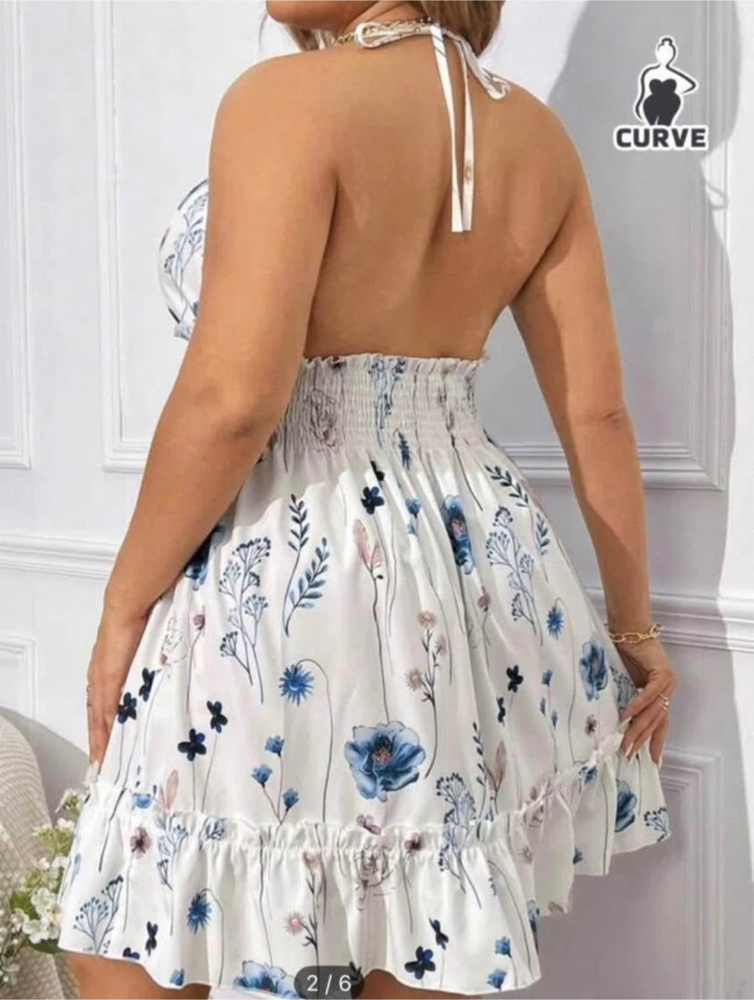 Boho Multicolor Floral Print Midi Dress - photo 2