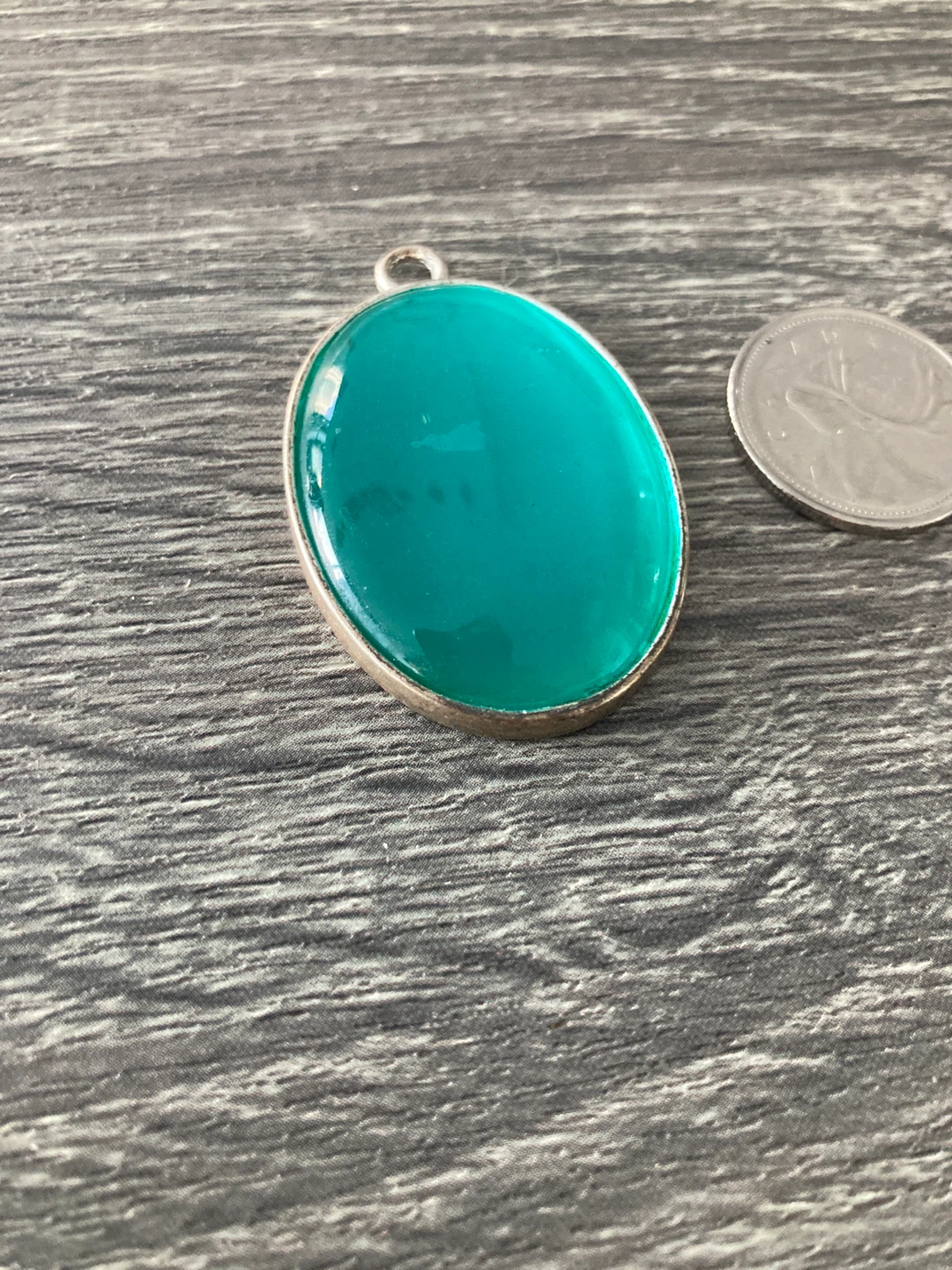Teal Oval Pendant - photo 2