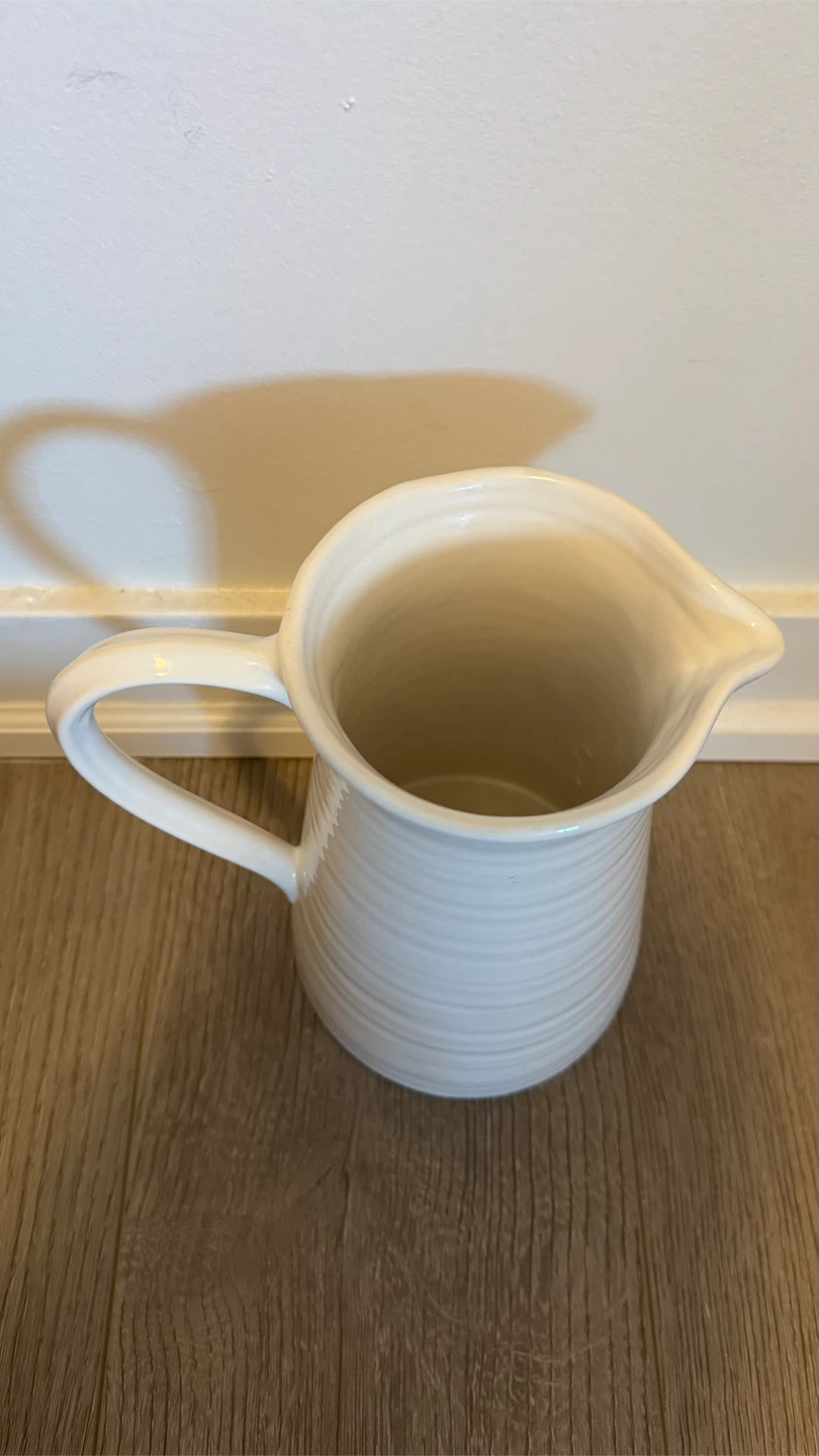 White Ceramic Pitcher - photo 3