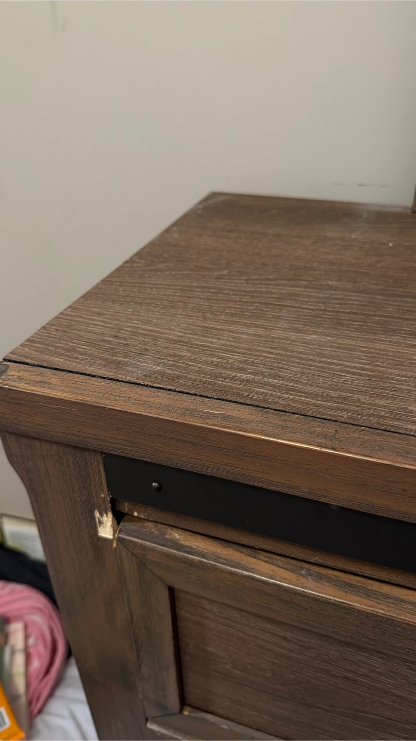 Wooden Dresser with Mirror - photo 3
