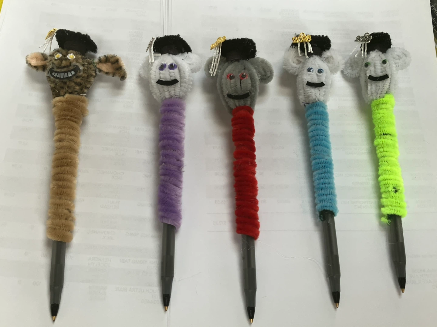 Graduation Themed Decorated Pens