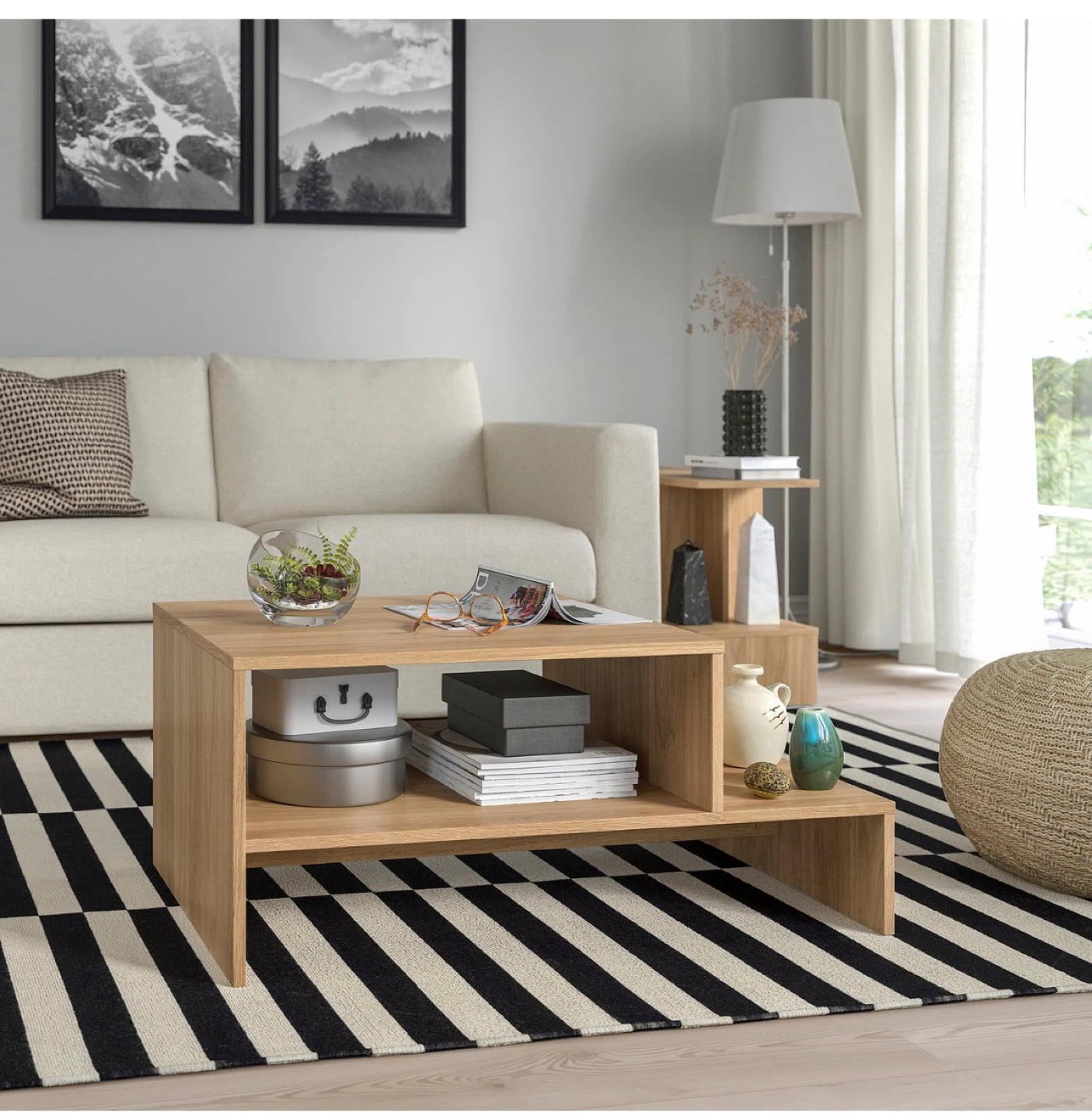 IKEA HOLMERUD Coffee Table, Oak Effect