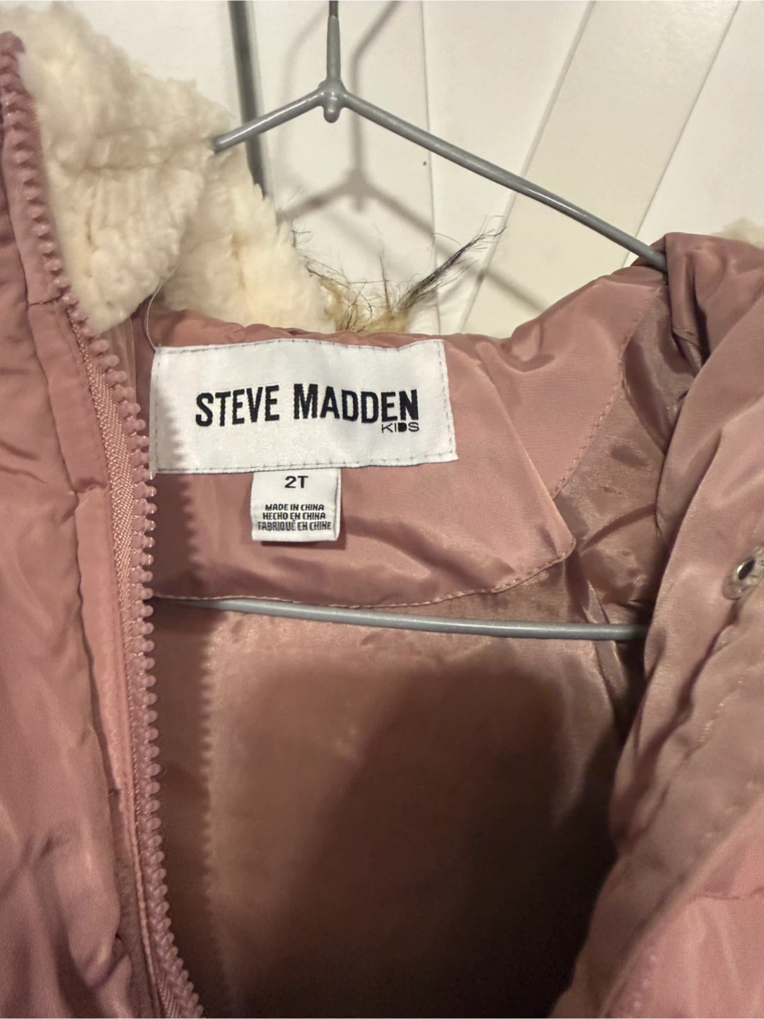 NEW size 2T Steve Madden Kids Pink Puffer - photo 3