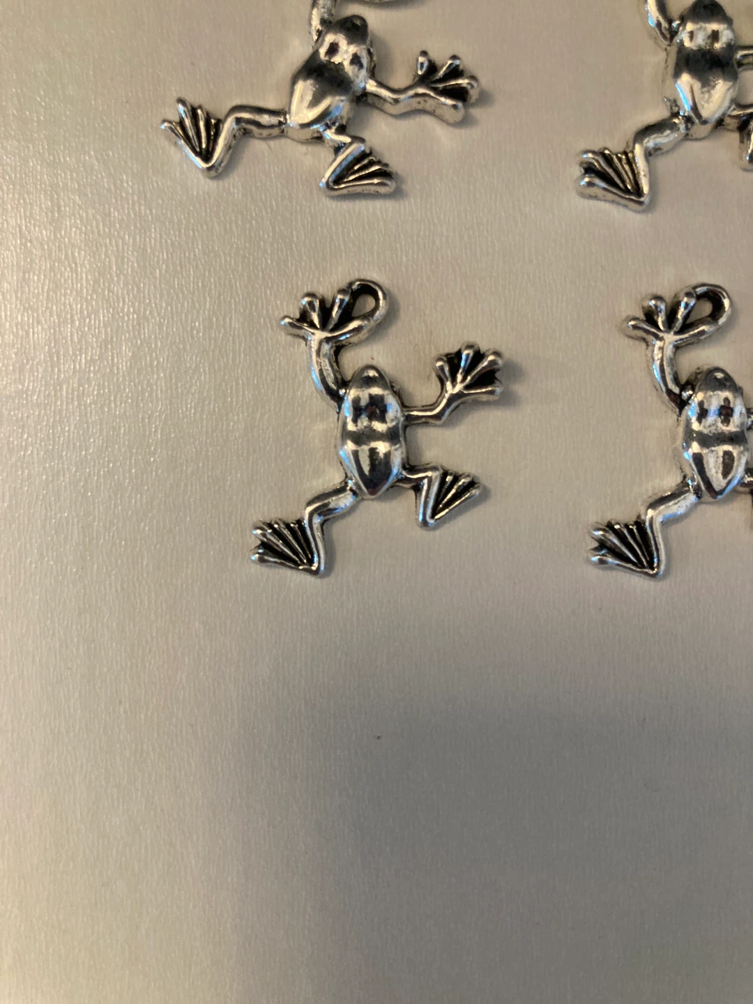 Silver Tone Frog Charms (Set of 9) - photo 2