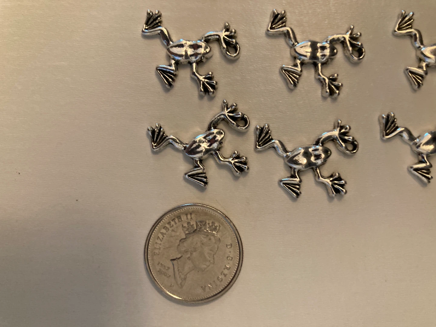 Silver Tone Frog Charms (Set of 9) - photo 3