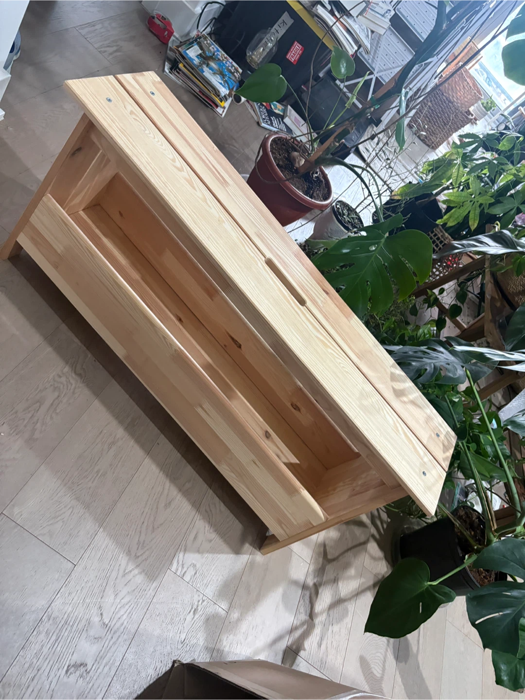 Pine Storage Bench / shoe rack IKEA - photo 2