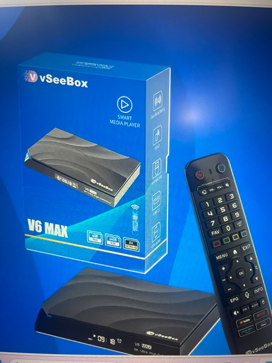 vSeeBox V6 MAX Smart Media Player