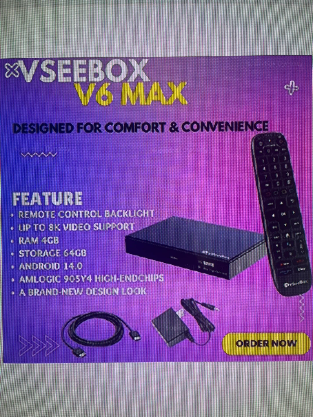 vSeeBox V6 MAX Smart Media Player - photo 2