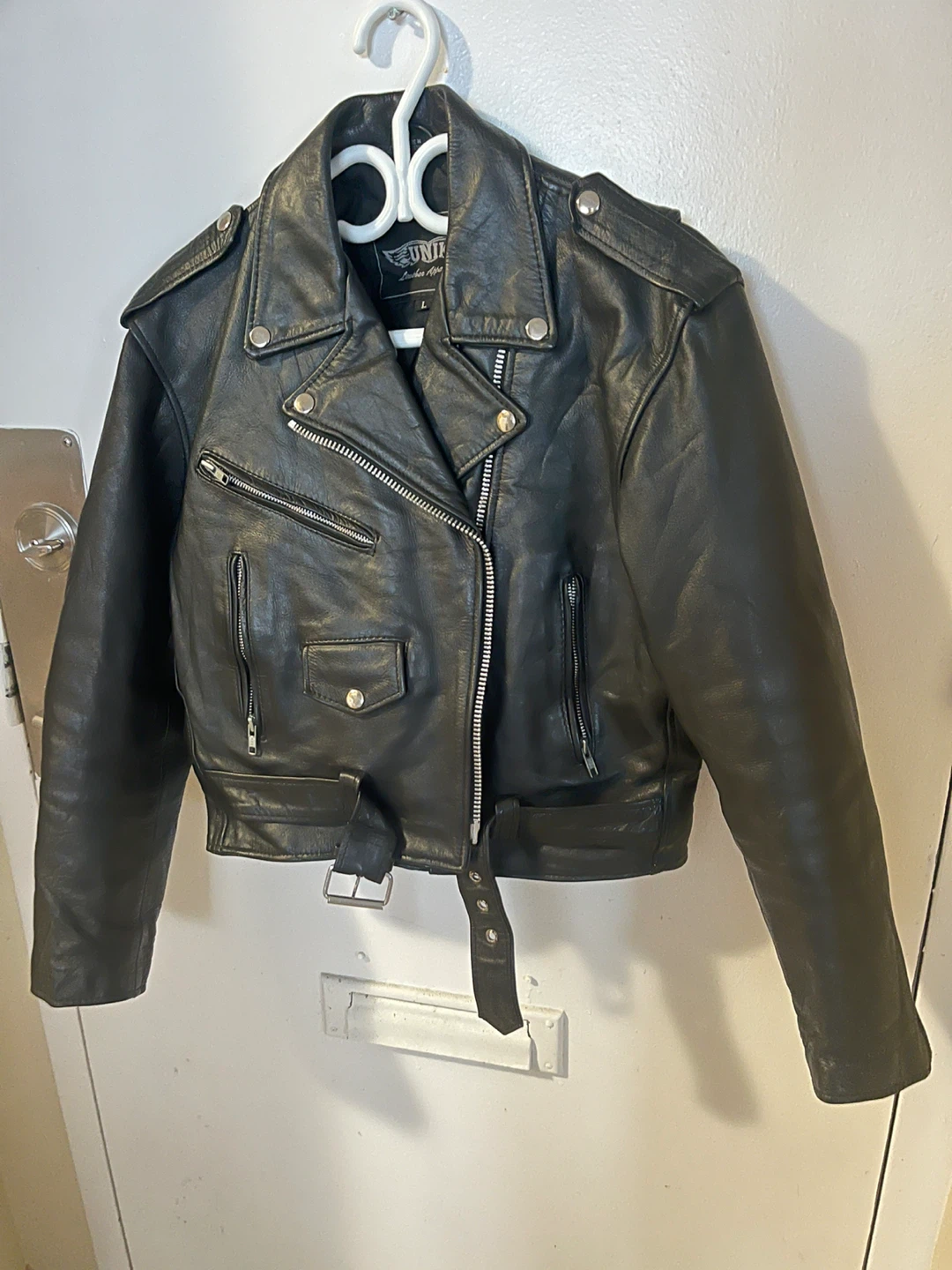 UNIK Leather Apparel Motorcycle Jacket - Size L