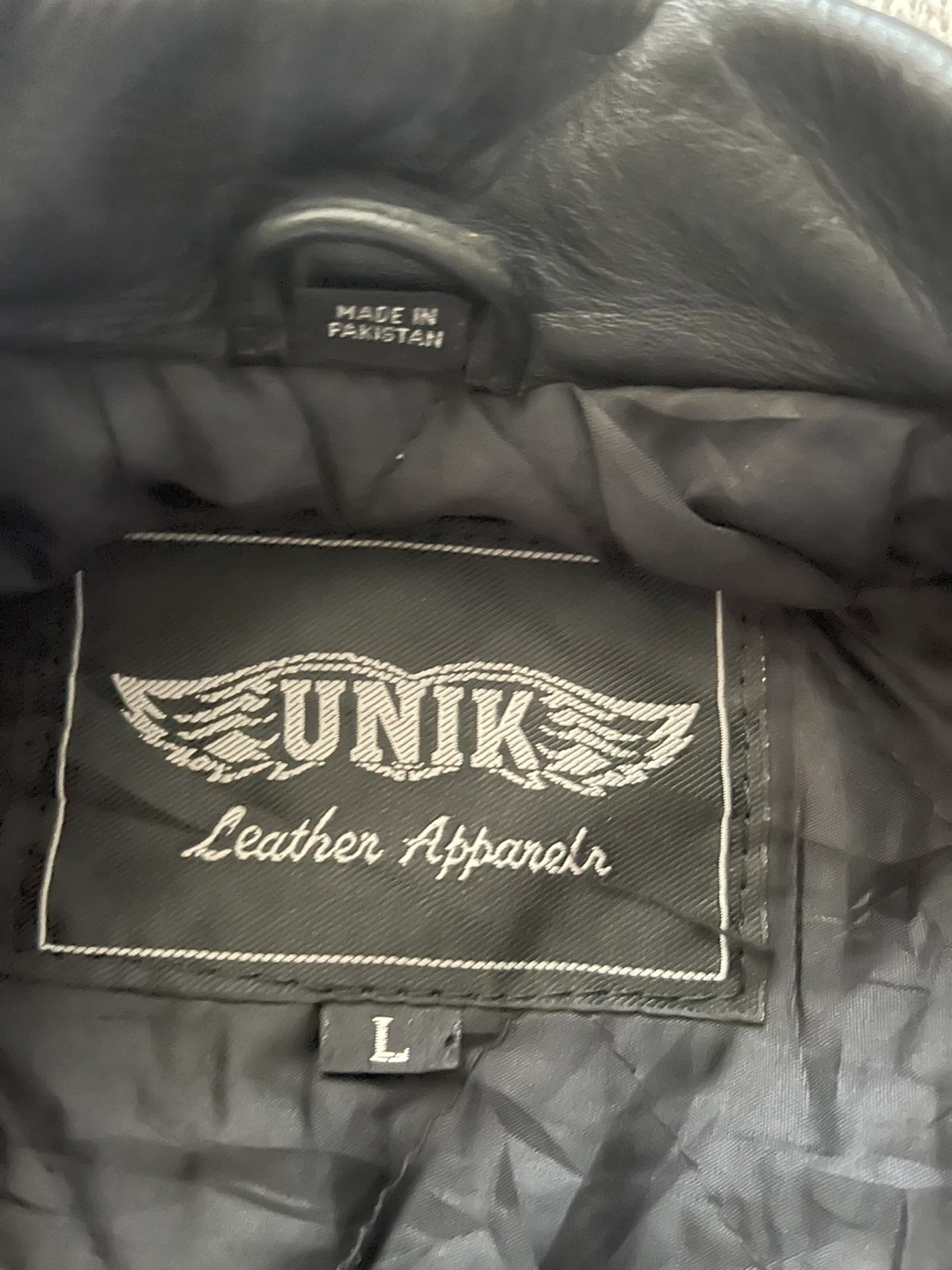 UNIK Leather Apparel Motorcycle Jacket - Size L - photo 2