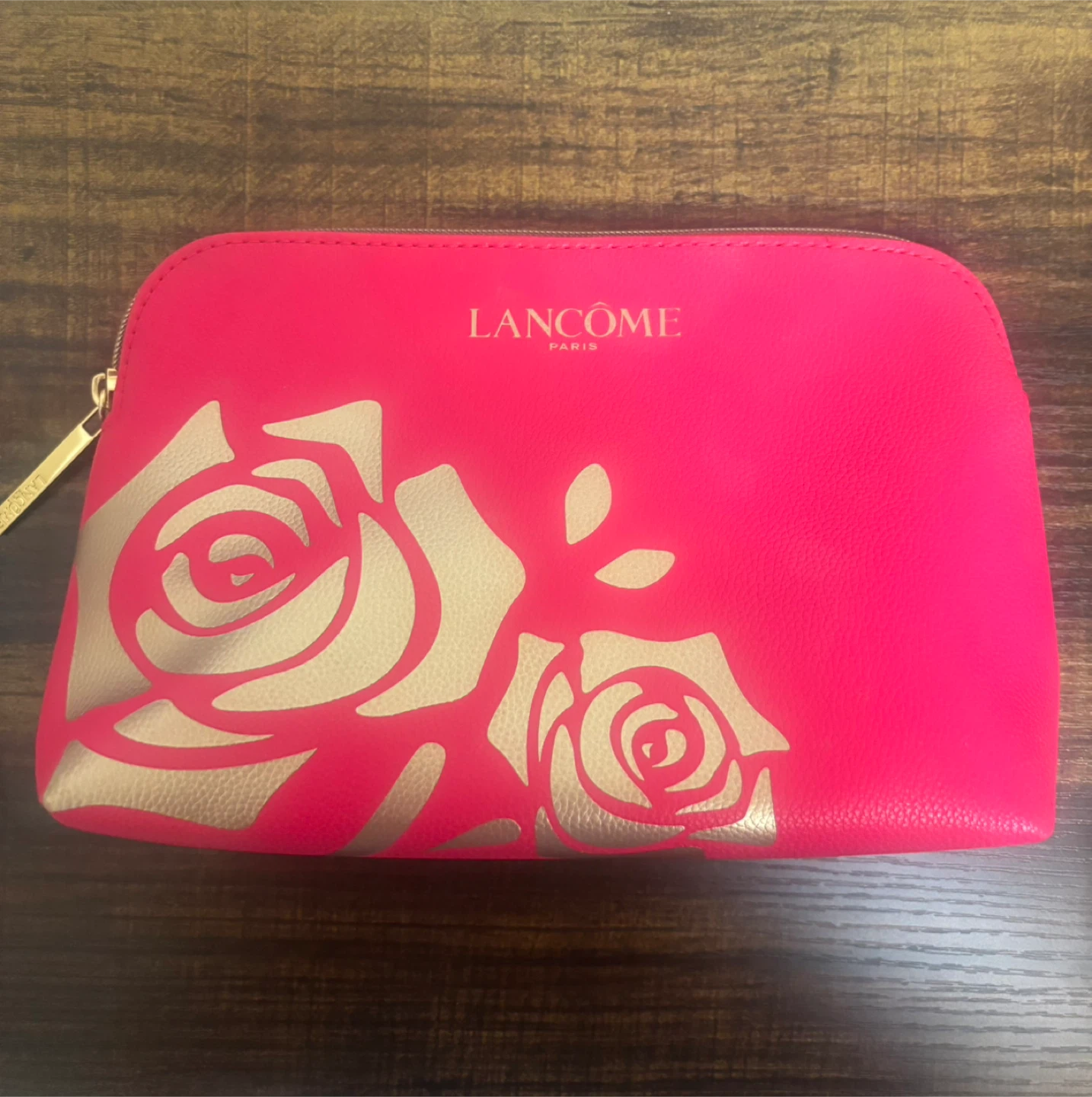 Lancôme Pink Rose Cosmetic Bag