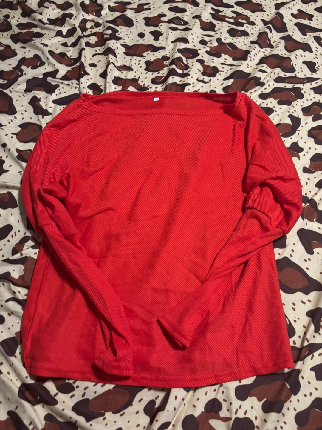 Red Long Sleeve Top new