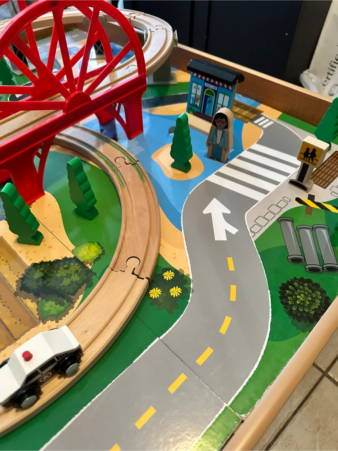 Wooden Train / Activity Table with Accessories - photo 5