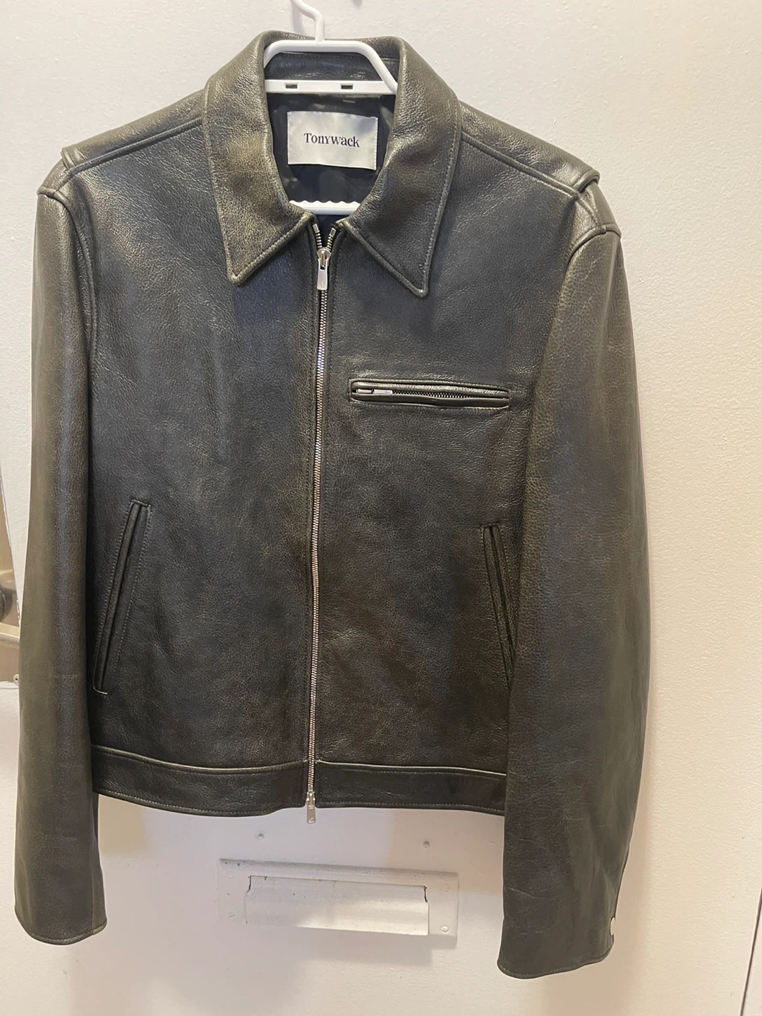 Tony Wack Black Leather Jacket - Size M