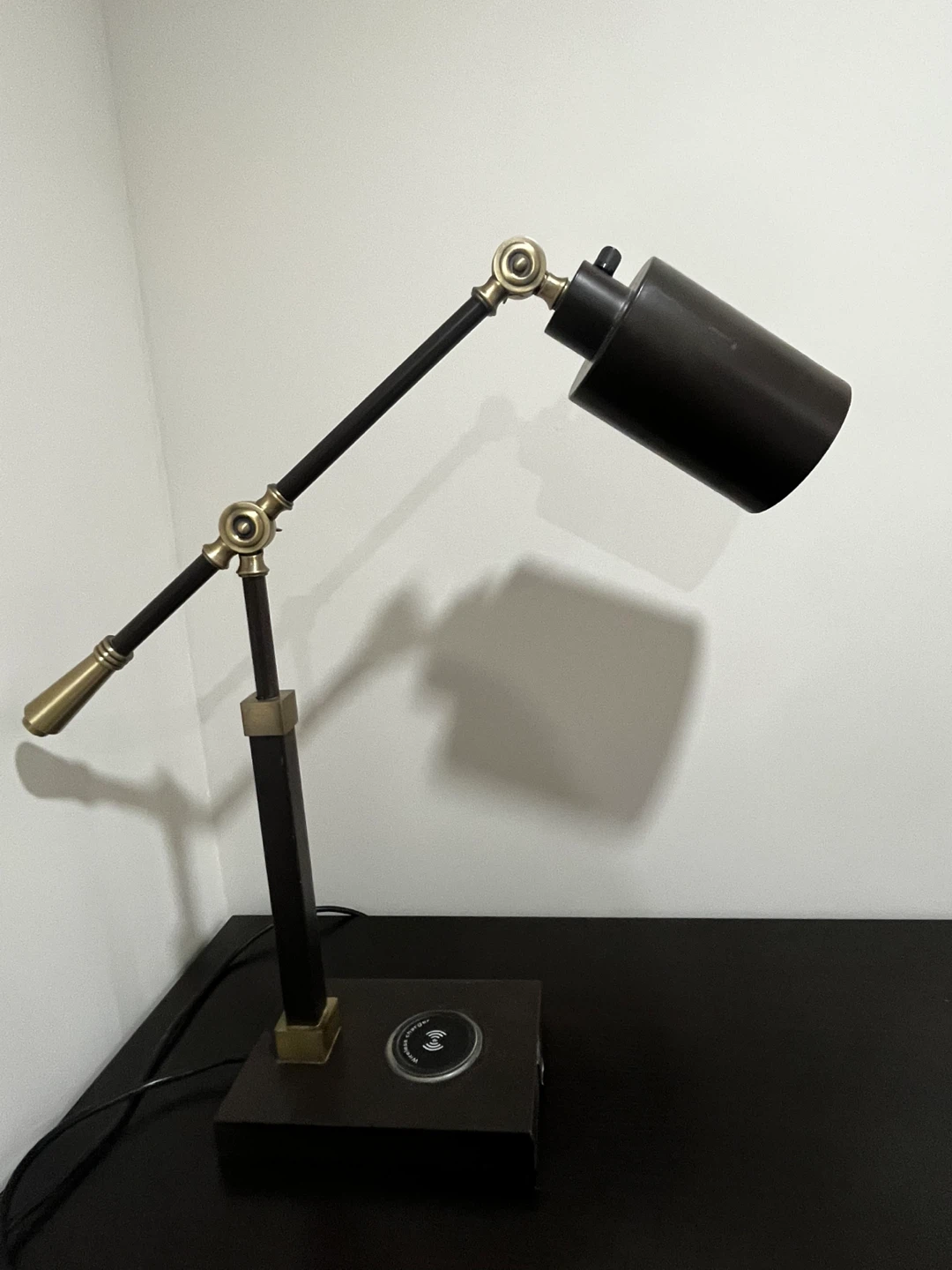 Adjustable Desk Lamp with Wireless Charger