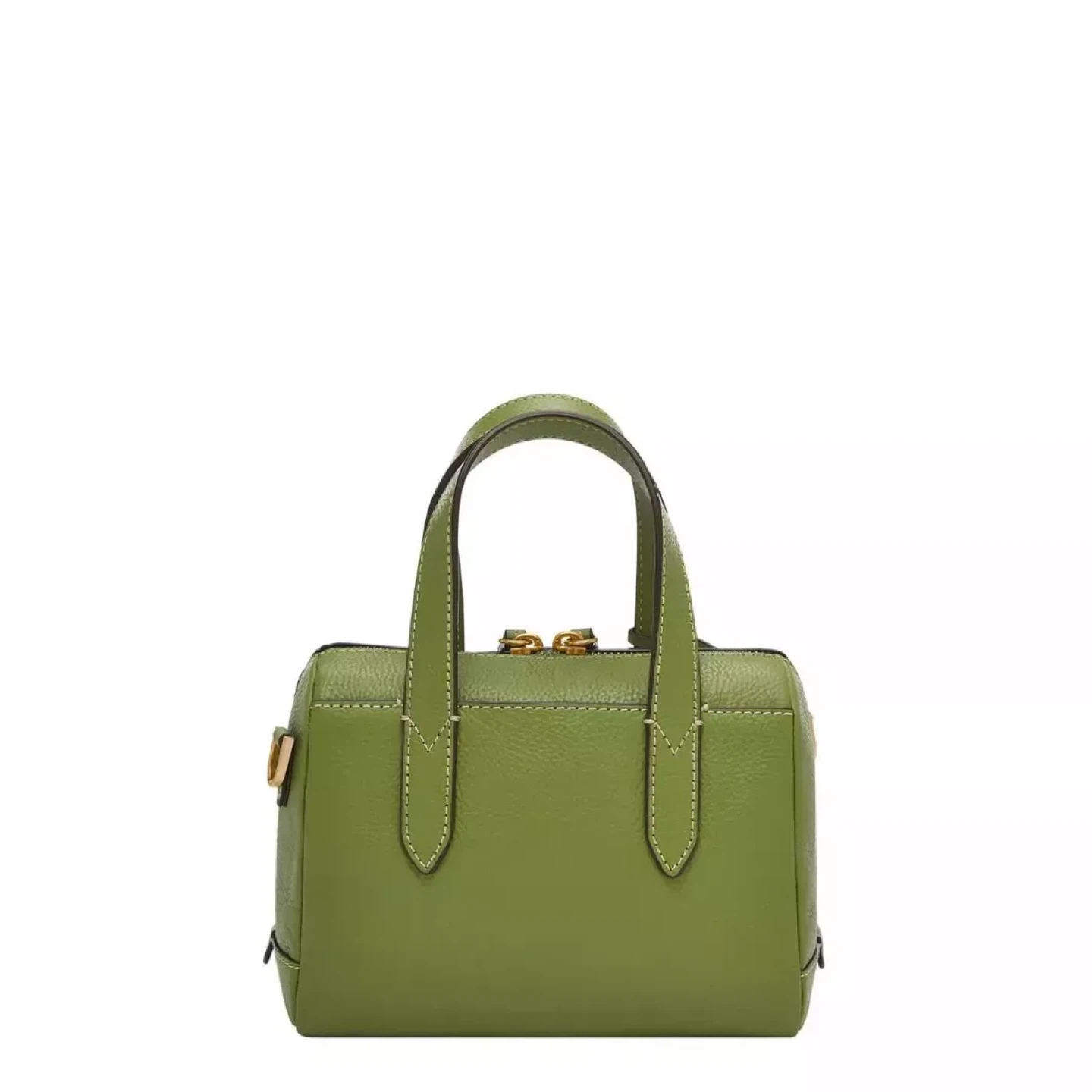 Original Fossil Leather Satchel Purse - Lime Green - photo 4