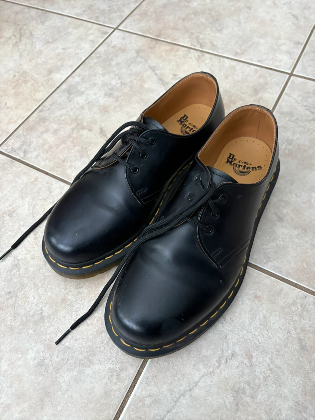 Dr. Martens 1461 Black Leather Oxford Shoes - photo 2