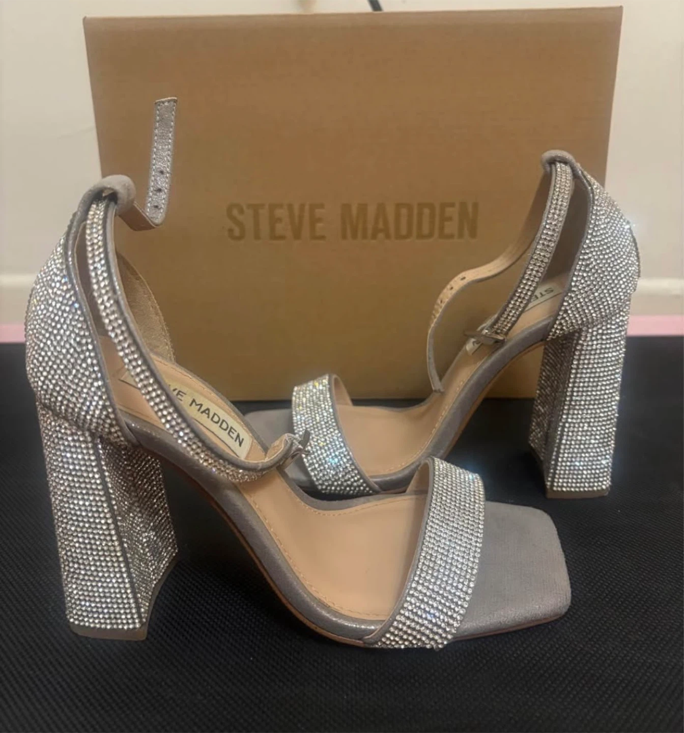 Steve Madden Rhinestone Heels - 6