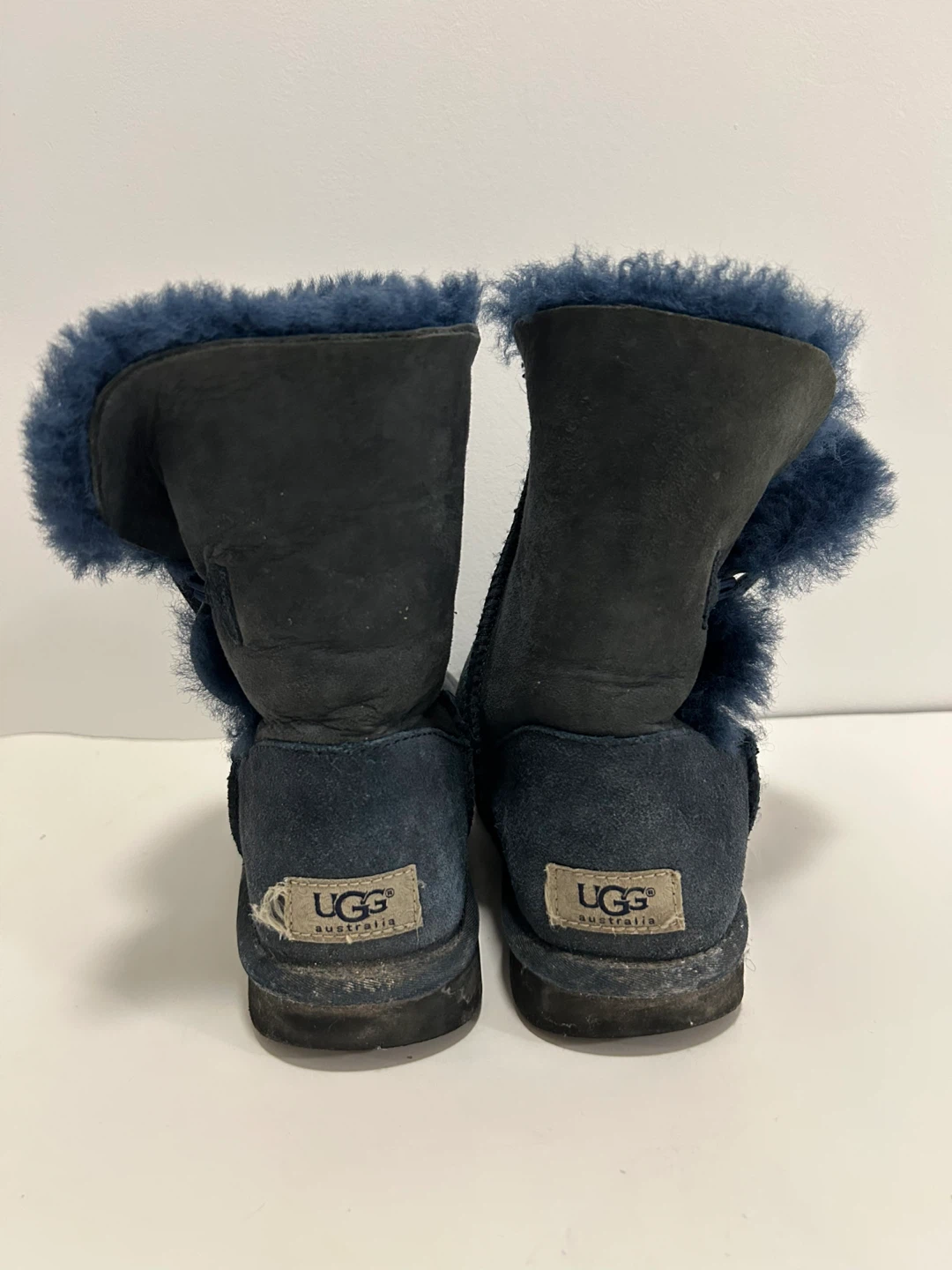 🥕 Used UGG Australia Bailey Button Boots Navy Blue Women’s - photo 5