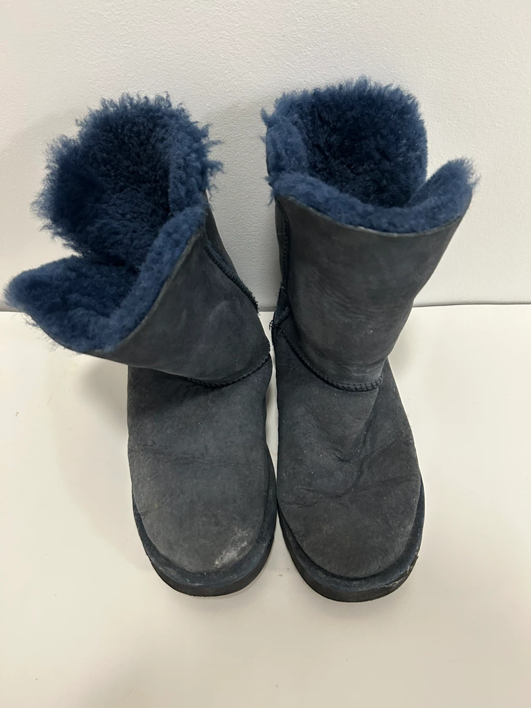 🥕 Used UGG Australia Bailey Button Boots Navy Blue Women’s - photo 3