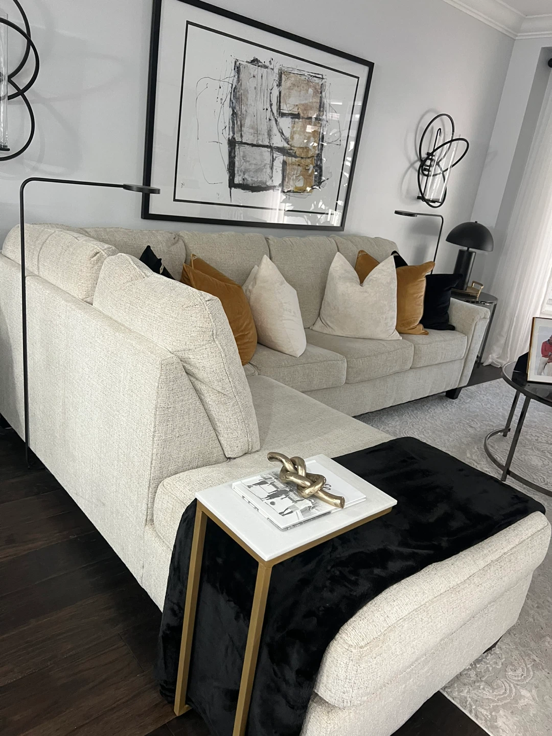 Tufted Back Dining Bench with dining table and chairs and couch - photo 4