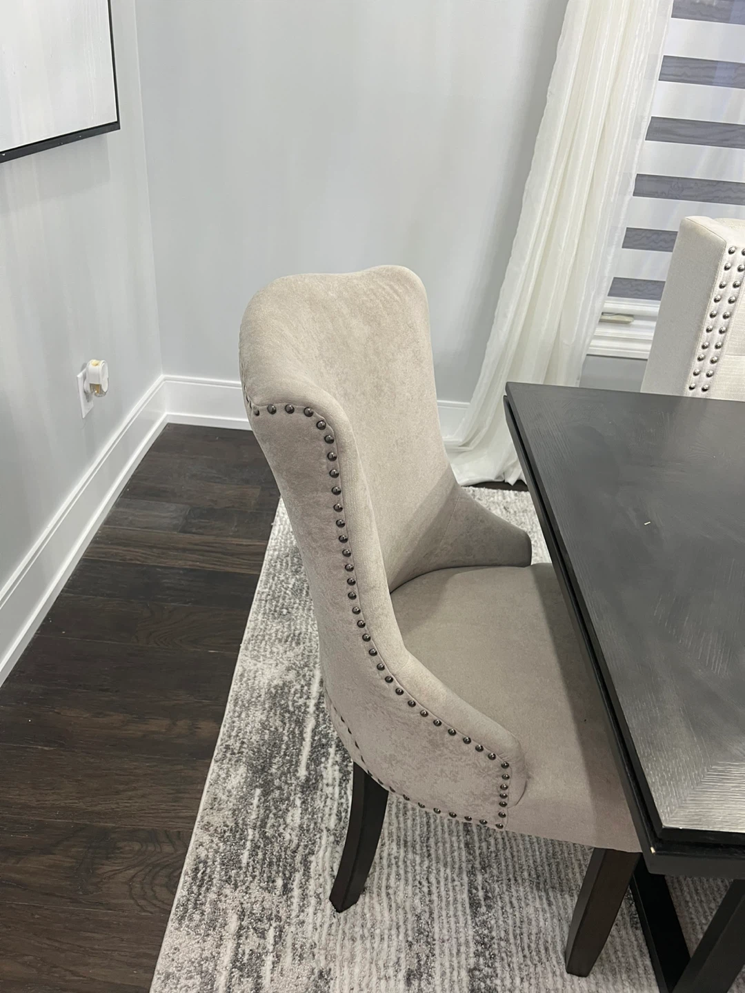Tufted Back Dining Bench with dining table and chairs and couch - photo 3