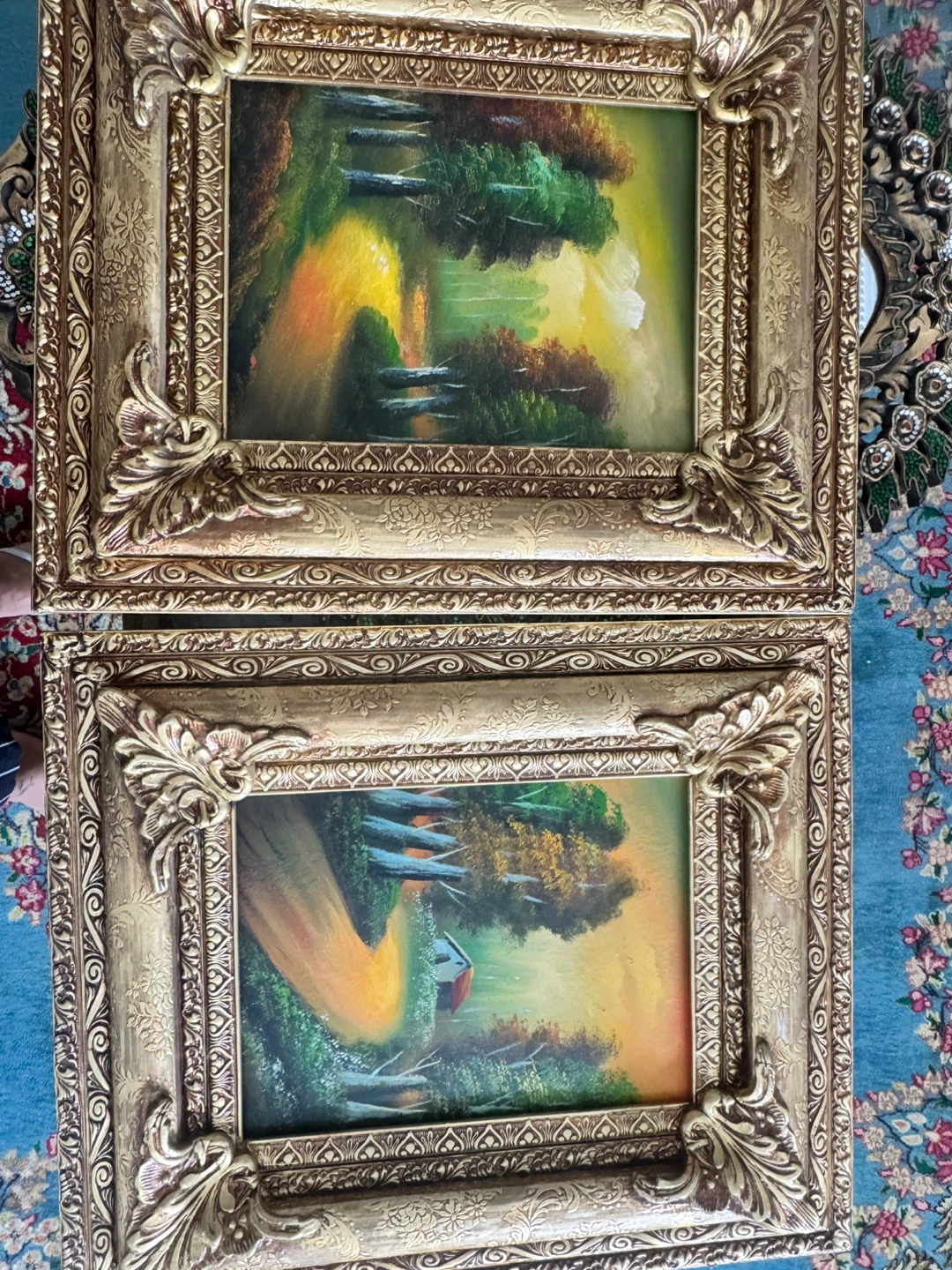 Vintage Landscape Oil Paintings (Set of 2) - Framed - photo 2