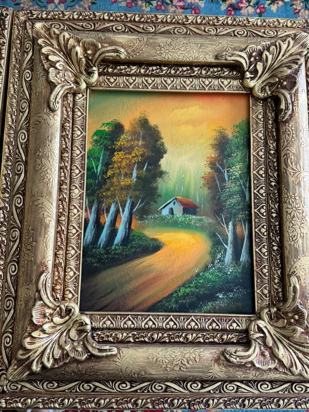 Vintage Landscape Oil Paintings (Set of 2) - Framed