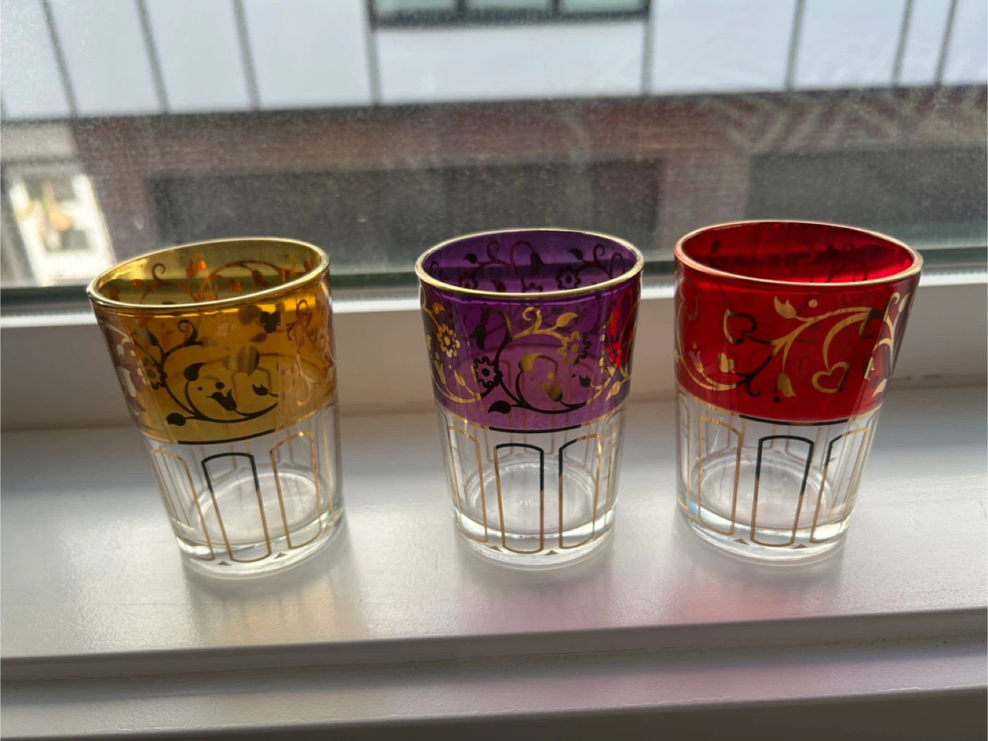 Set of 3 Votive Candle Glasses