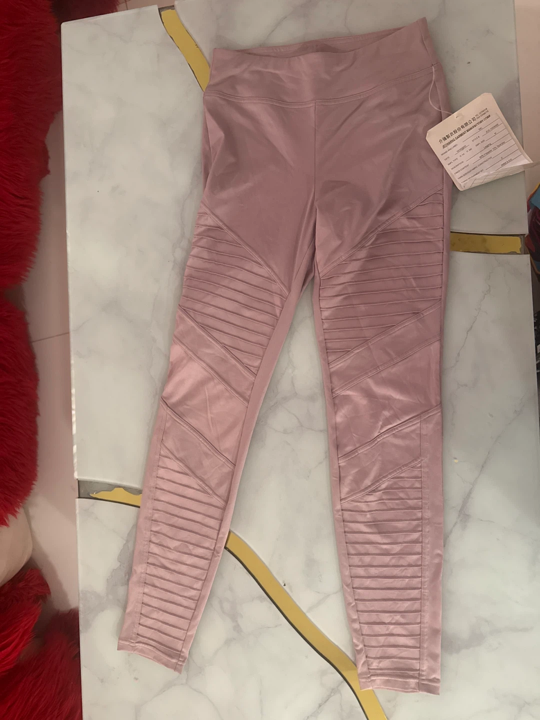 Pink Moto Leggings - Size M - photo 3