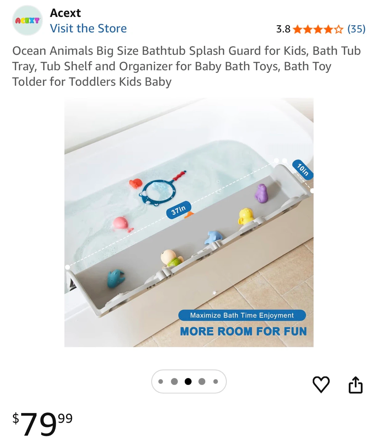 Bathtub Splash Guard Organizer 🥕
