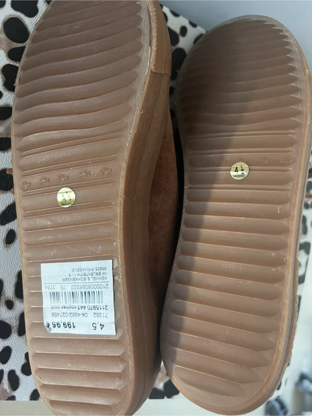 Brown/Gold Suede Shoes - photo 4