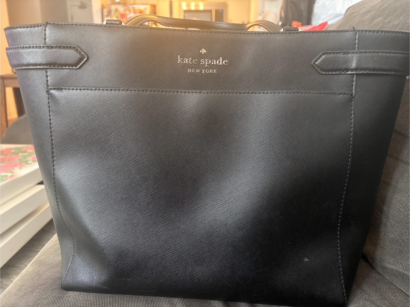 Kate Spade New York Black Tote – Excellent Condition