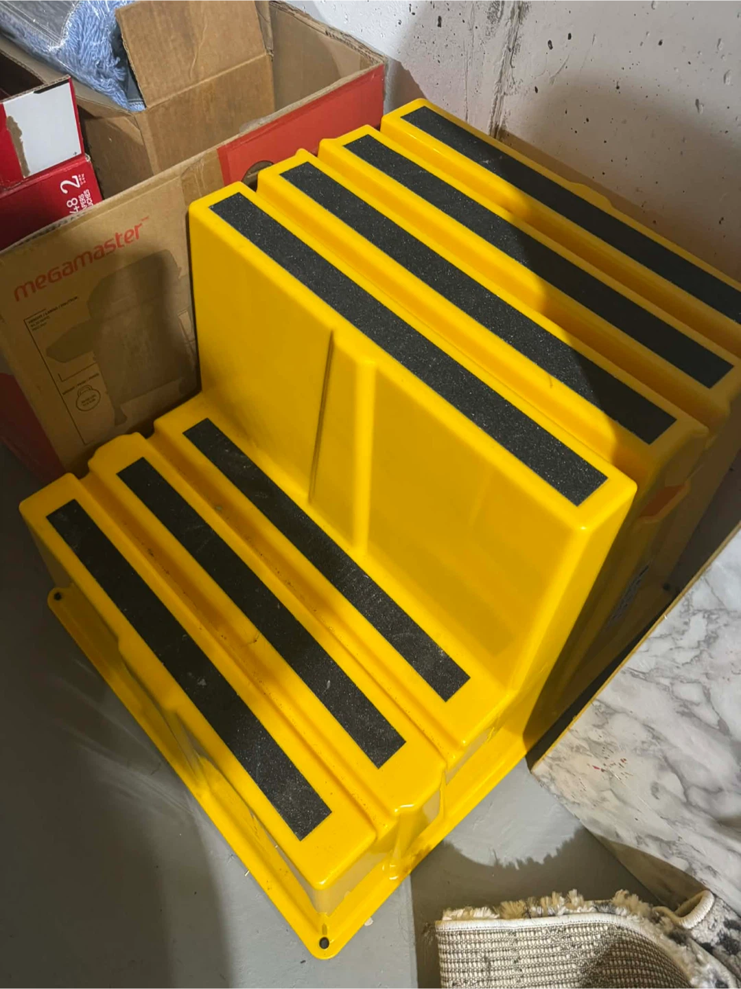 KLETON Industrial Step Stool - 2 Steps, Yellow - photo 2