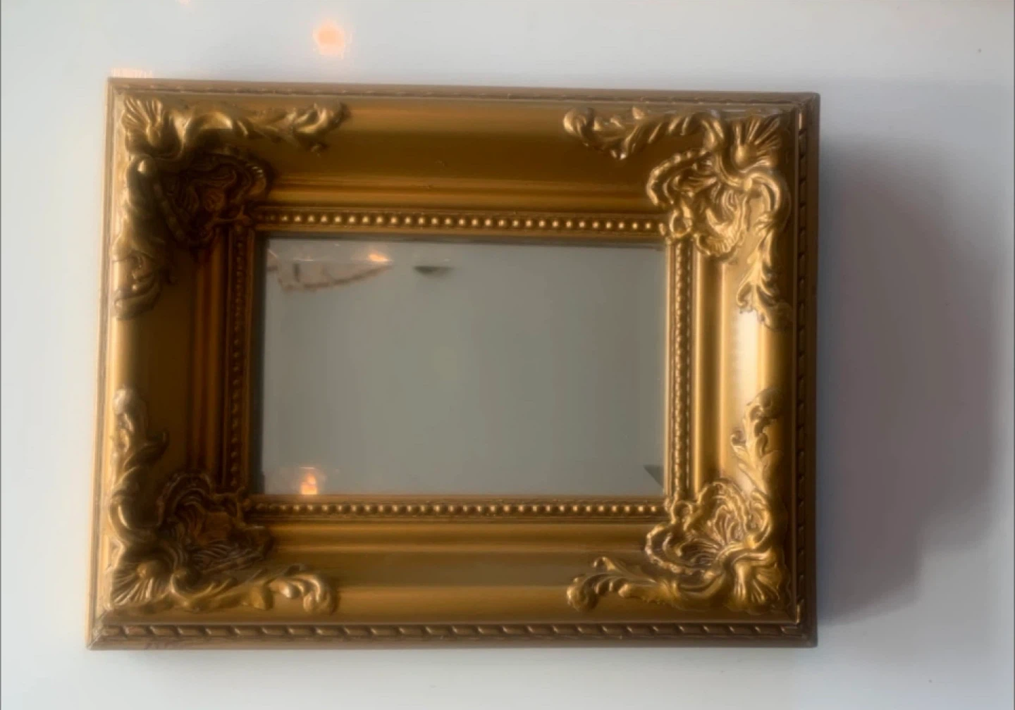 Vintage Style Gold Ornate Mini Mirror - photo 5