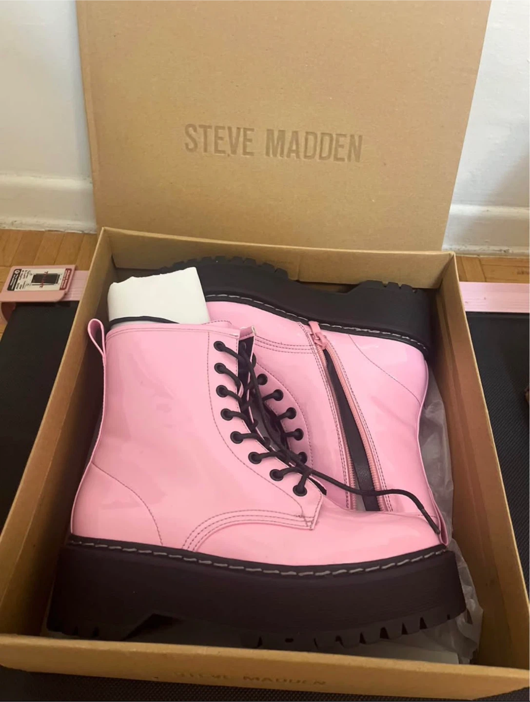 New Steve Madden Pink Boots - 6