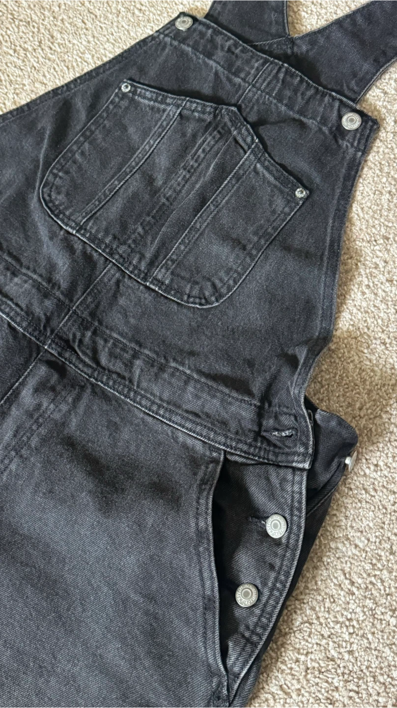 Black Denim Overalls (Size 14) - photo 5
