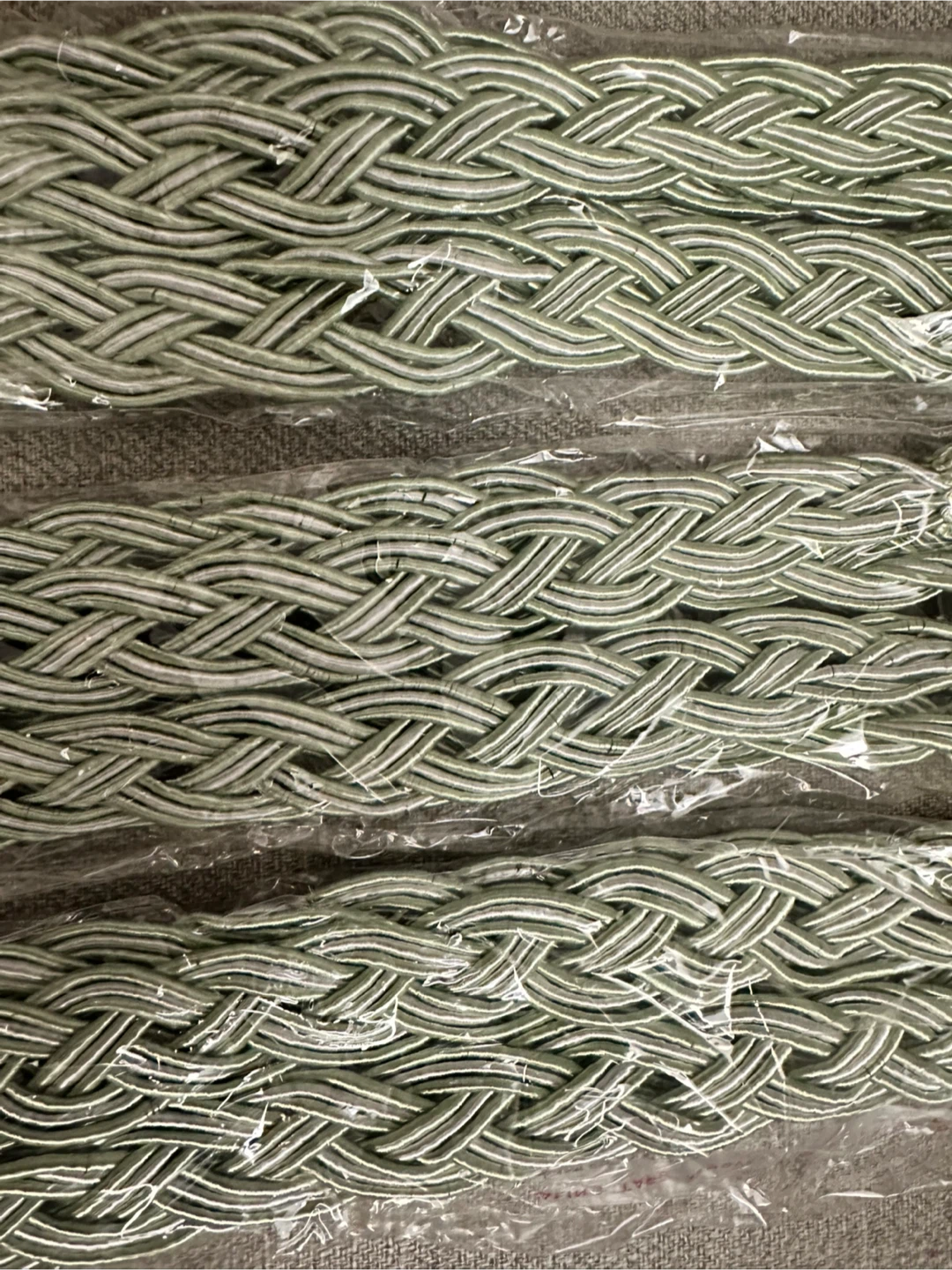 Set of 3 Green Braided Curtain Tiebacks (6 pcs) - photo 2