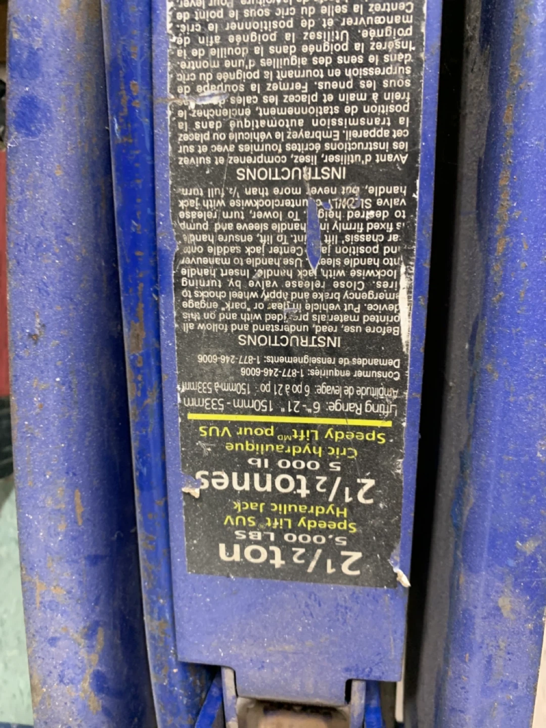 Michelin Speedy Lift Hydraulic Jack 2.5 Ton
