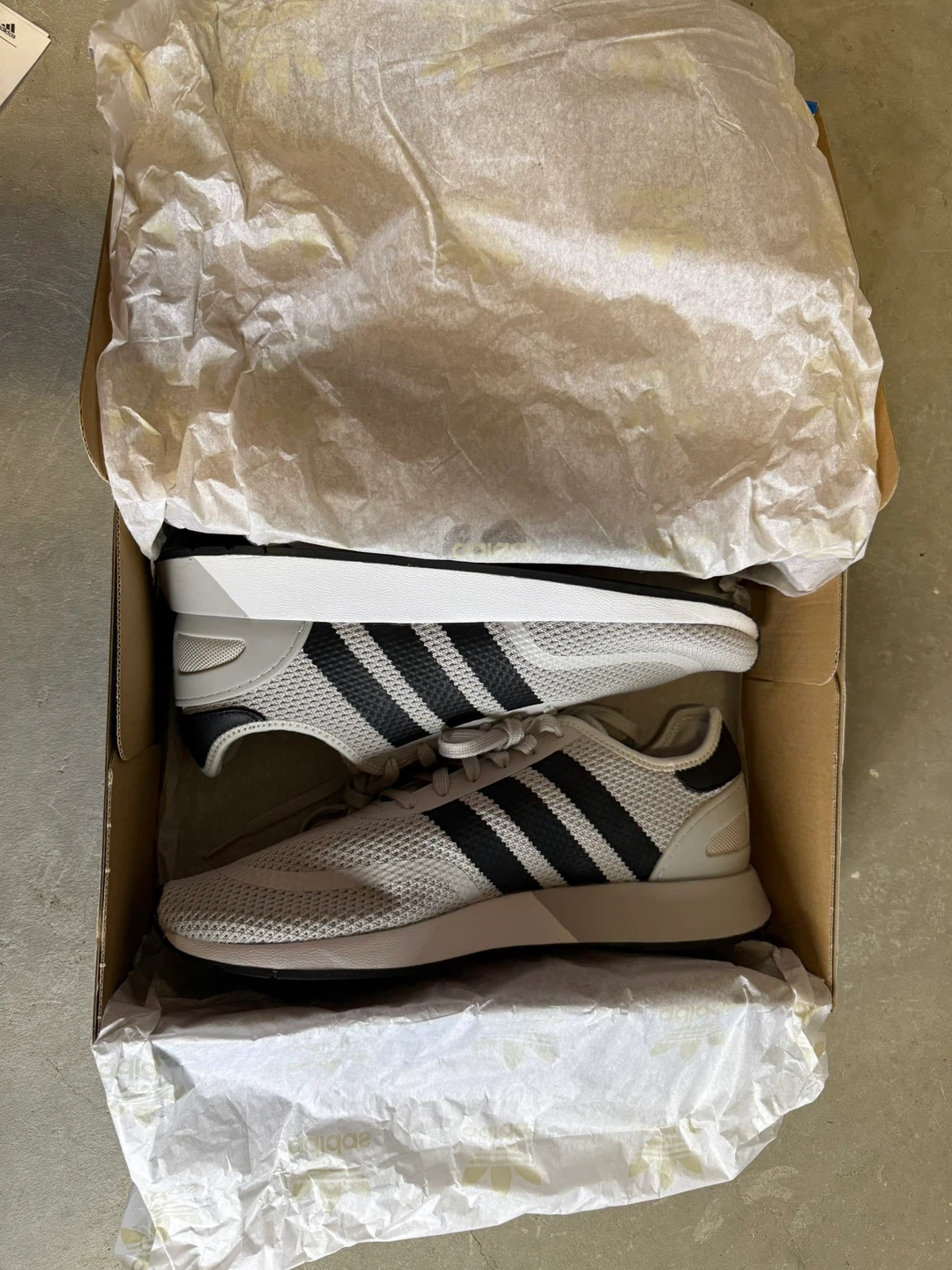 Adidas N-5923 Running Shoes - Grey/Black - Size 10.5 US - photo 4