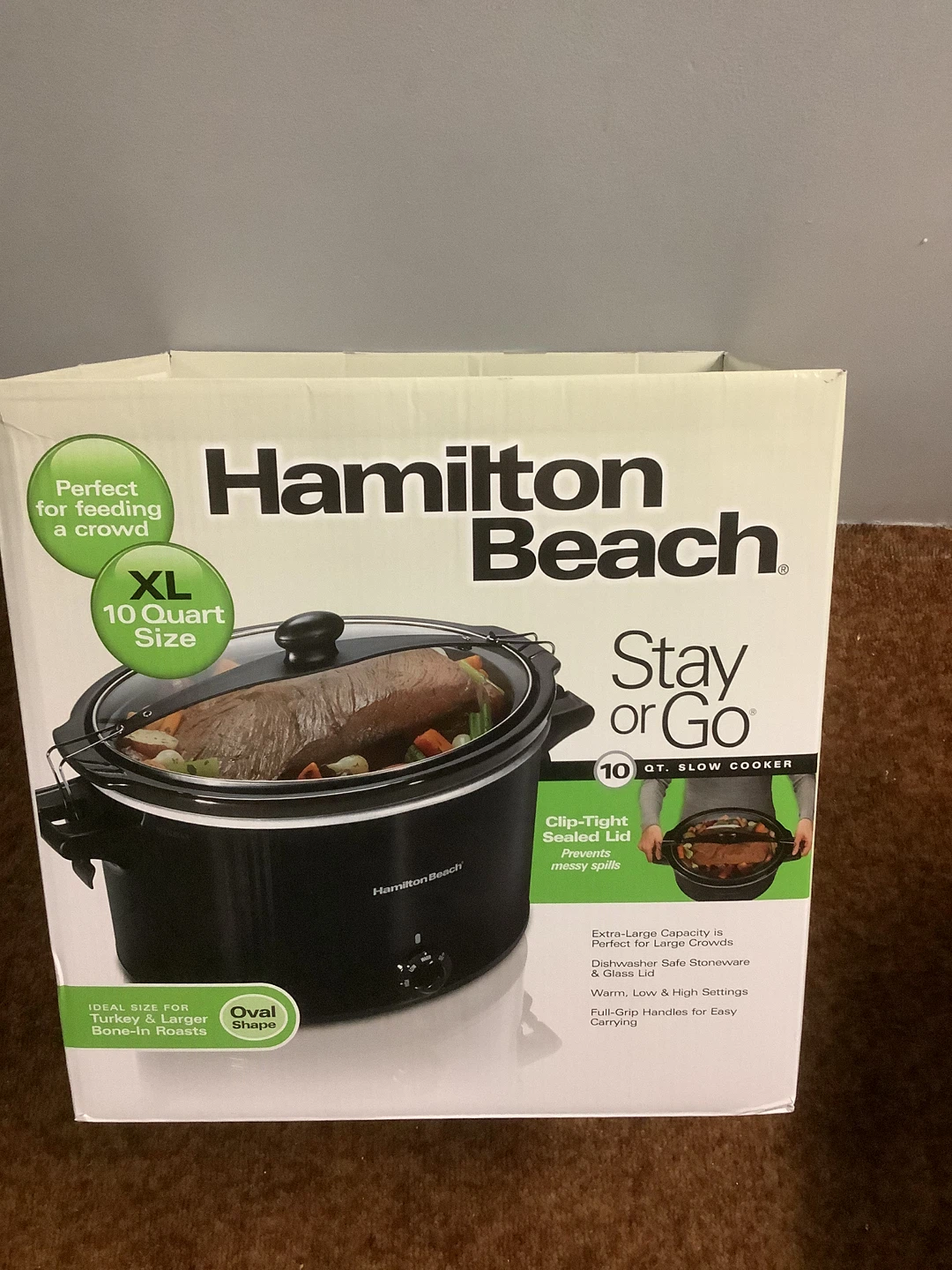 Hamilton Beach Stay or Go 10 Quart Slow Cooker