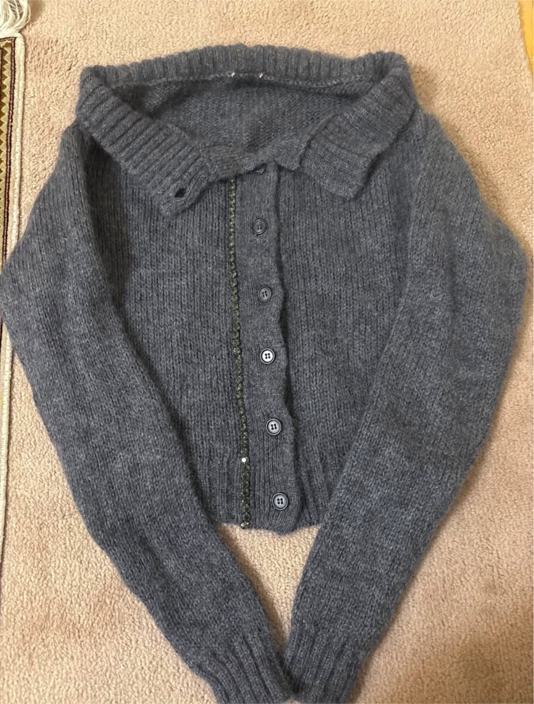 Rhinestone Cardigan - S