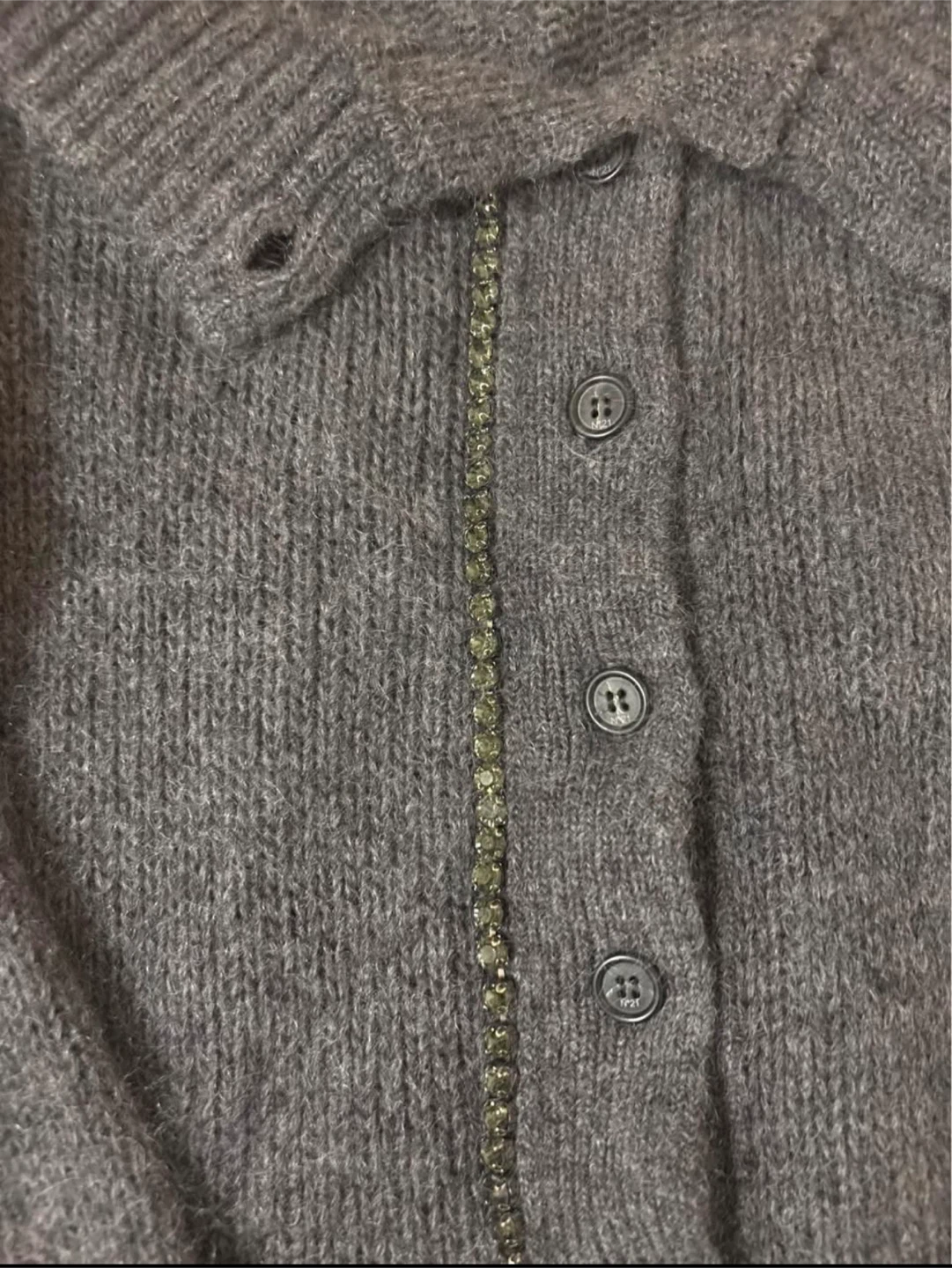 Rhinestone Cardigan - S - photo 2