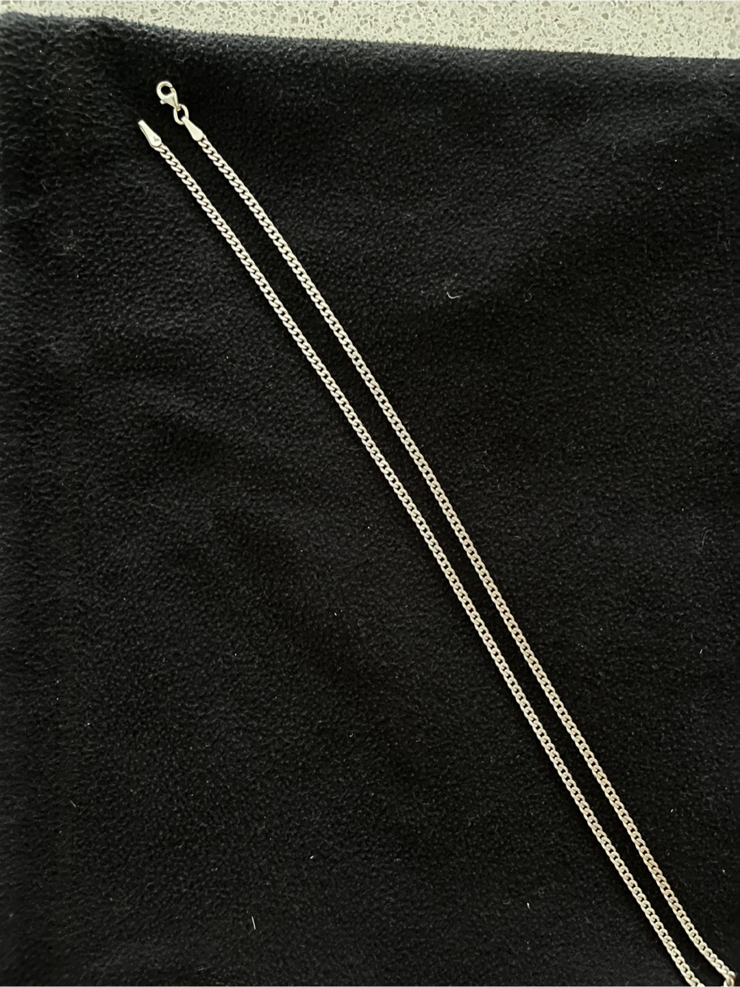 925 Silver Curb Chain Necklace - photo 2