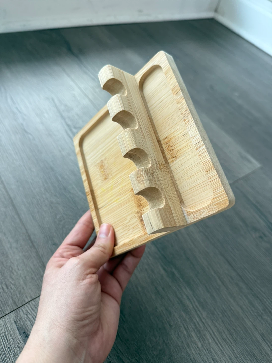 Wooden Utensil Rest Holder - photo 2