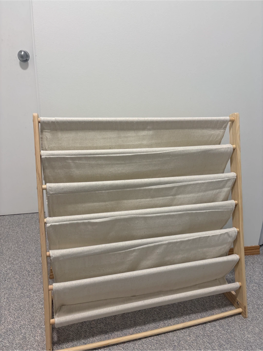 Fabric and Wood Bookcase / Toy Shelf - photo 2