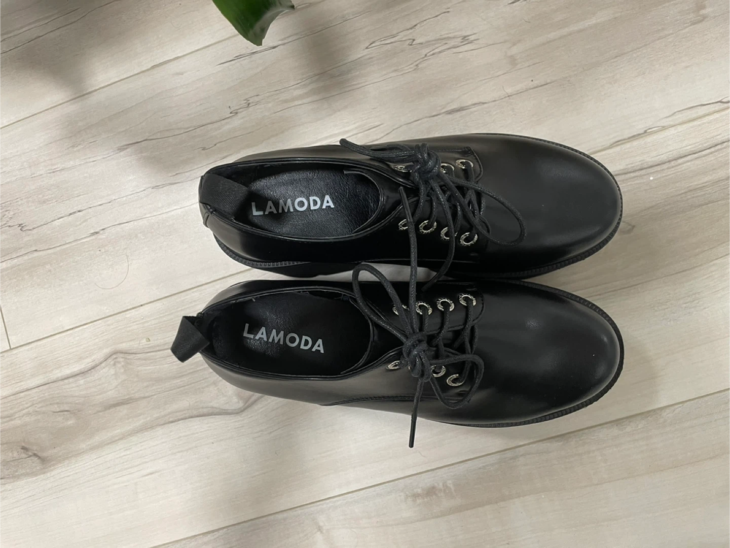 LAMODA Monster Black Chunky Platform Oxford Shoes - photo 3