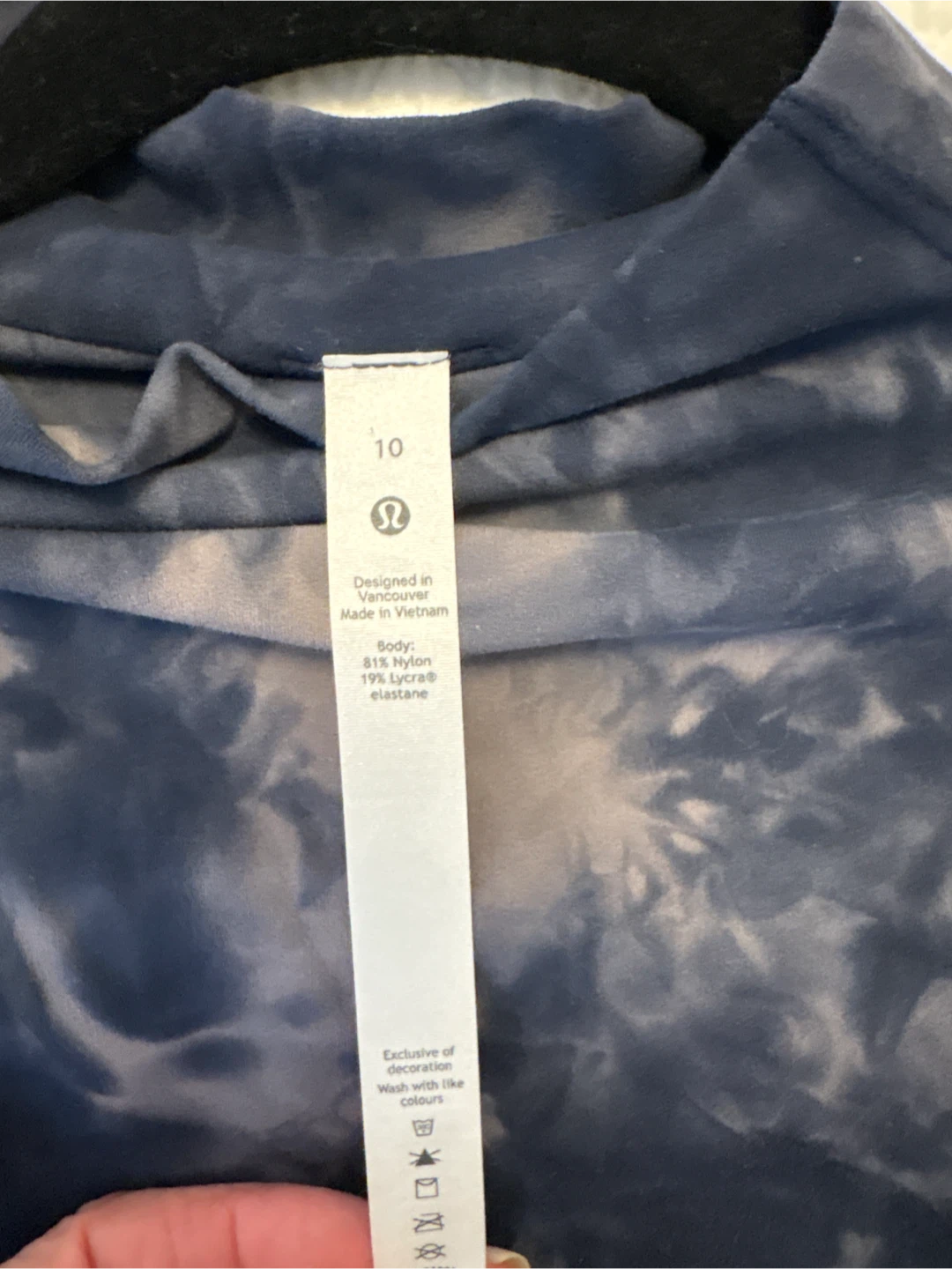 Lululemon Tie-Dye Mock Neck Long Sleeve Top Size 10 - photo 4