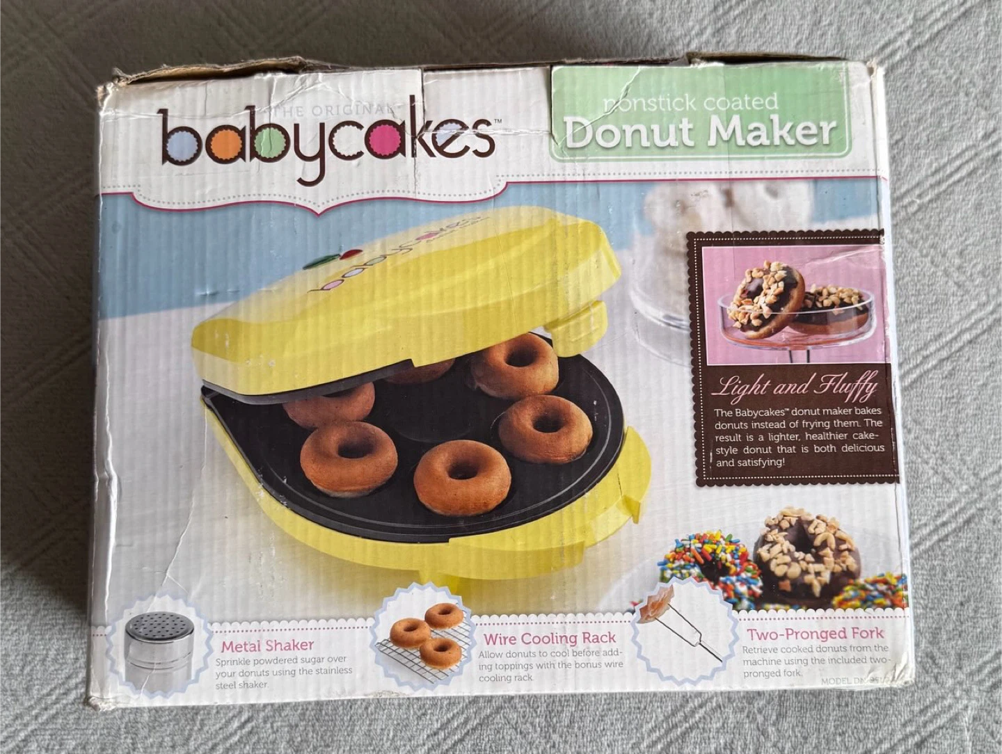Babycakes Nonstick Coated Donut Maker — Yellow